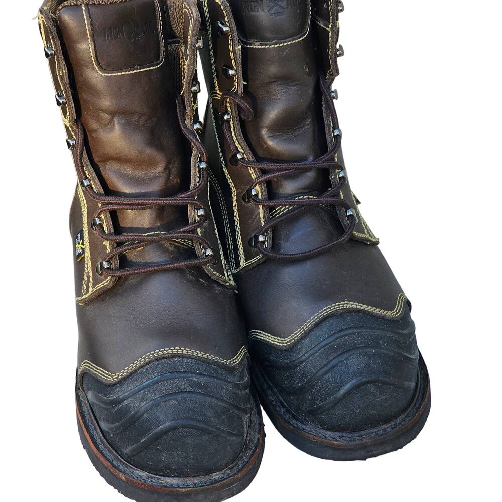 Iron Age Men's Safety Toe 10"‎ Heat Resistant Work Boot Size 15 M Iron Age